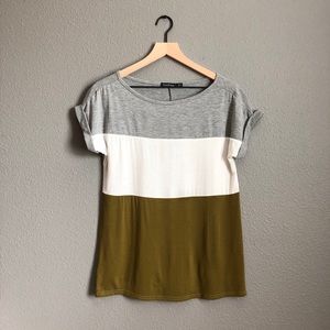 Boohoo color block tee